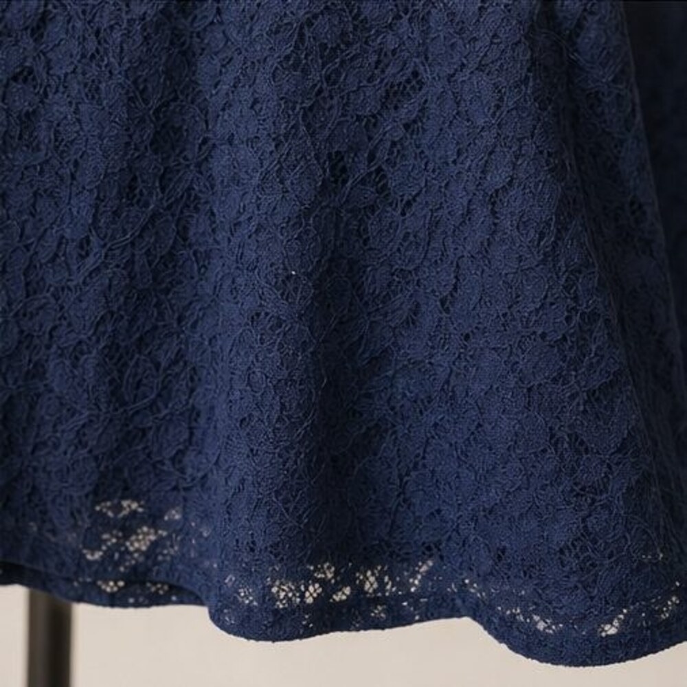 Navy Button Blouse - Picture 6 of 6